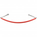 Rubber Stall Chain with Clips Red