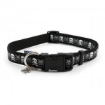 Ancol Collar Skull Black Large