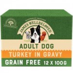 JAMES WELLBELOVED Grain Free Turkey Pouch Adult 12x100g