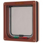 Cat Mate 4 Way Locking Cat Flap Brown