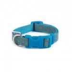 Ancol Collar Reflective Paw Blue