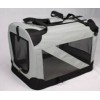 Dog Or Cat Grey Collapsible Pet Carrier with Carry Bag (Large)