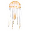 Glowing Jellyfish Aquarium Fish Tank Novelty Ornament Orange 10cm