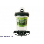 GREEN 20CM WALL MOUNTING  PLASTIC BIRD FEEDER