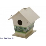 LARGE NATURAL WOOD HANGING/  HOOK BIRD HOUSE