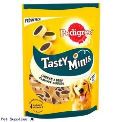 Pedigree Tasty Minis Cheesy Nibbles with Cheese and Beef (8 x 140g)